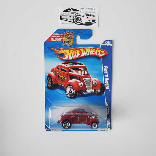 2010 Hot Wheels Pass'N Gasser #104 Red