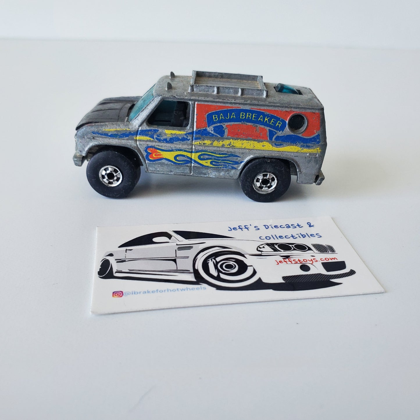 1977 Hot Wheels Baja Breaker Silver Hong Kong