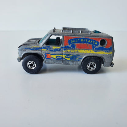 1977 Hot Wheels Baja Breaker Silver Hong Kong