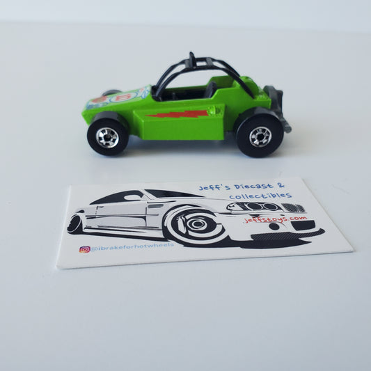 1975 Hot Wheels Rock Buster Dune Buggy C Green Malaysia