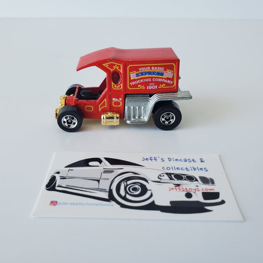 1976 Hot Wheels T-Totaller B Red Hong Kong