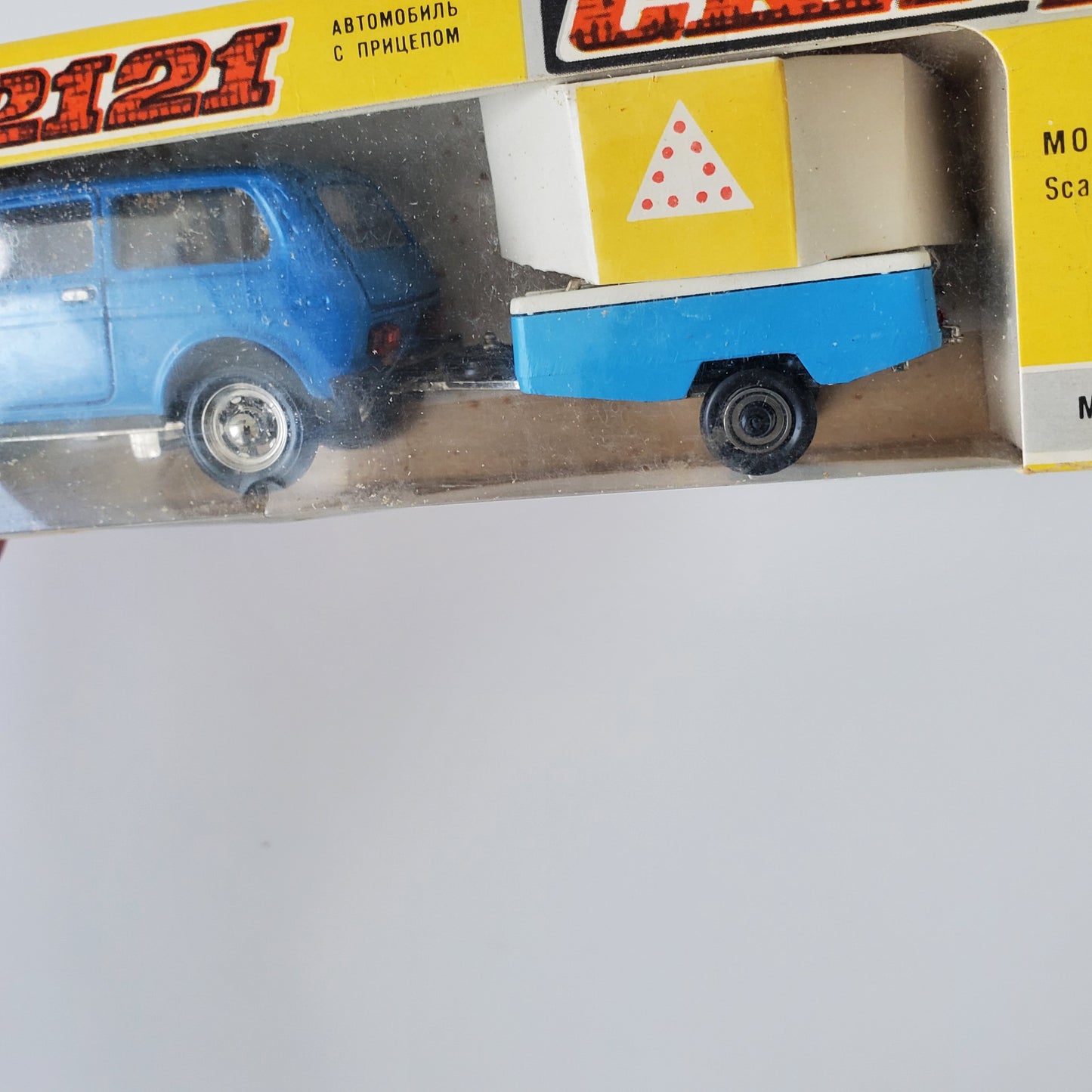 1988 Lada 2121 NIVA Skif M Blue Diecast Car Trailer 1:43 Scale Vintage Russian USSR