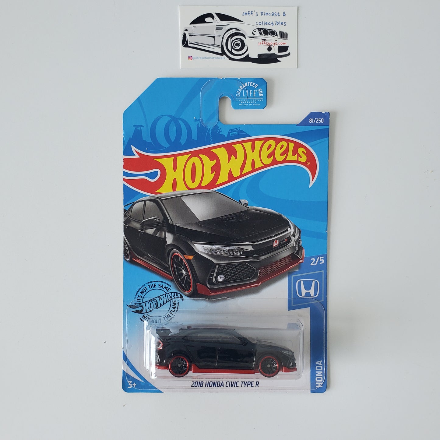 2018 Hot Wheels Honda Civic Type R #81 - Creased Bubble