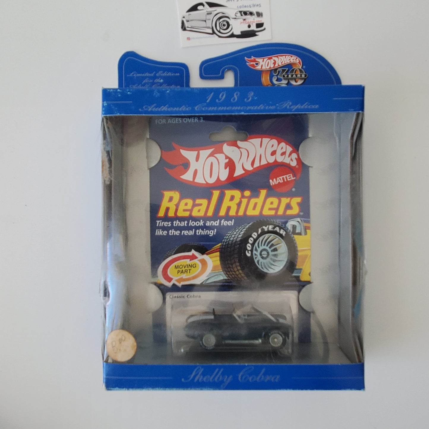 1998 Hot Wheels 30th Anniversary Real Riders Shelby Cobra