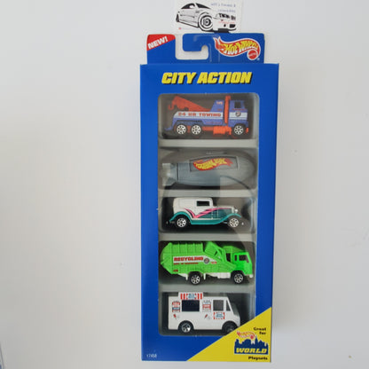 1996 Hot Wheels City Action 5 Pack Blimp Good Humor Tow Truck