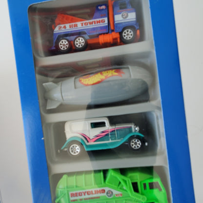 1996 Hot Wheels City Action 5 Pack Blimp Good Humor Tow Truck