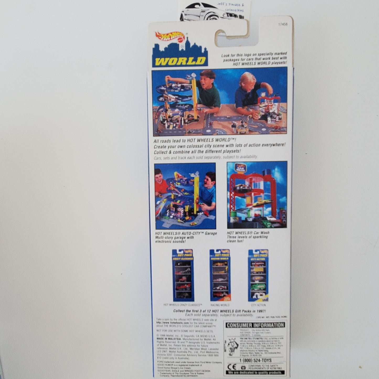 1996 Hot Wheels City Action 5 Pack Blimp Good Humor Tow Truck