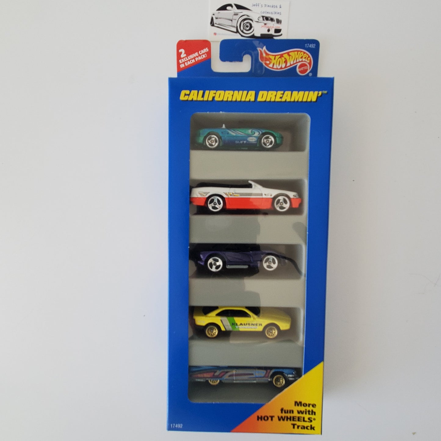 1996 Hot Wheels California Dreamin' 5 Pack Mercedes BMW '59 Caddy