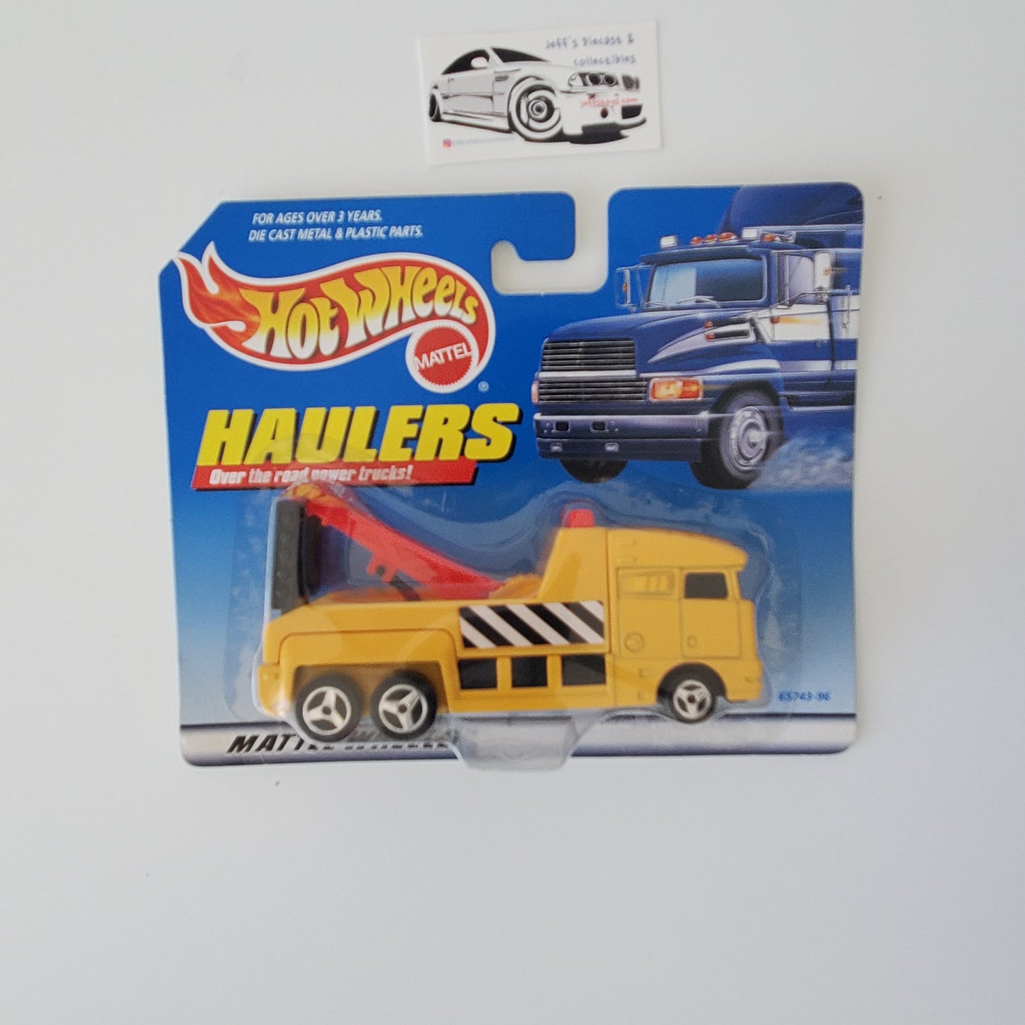 1998 Hot Wheels Haulers Yellow Tow Truck