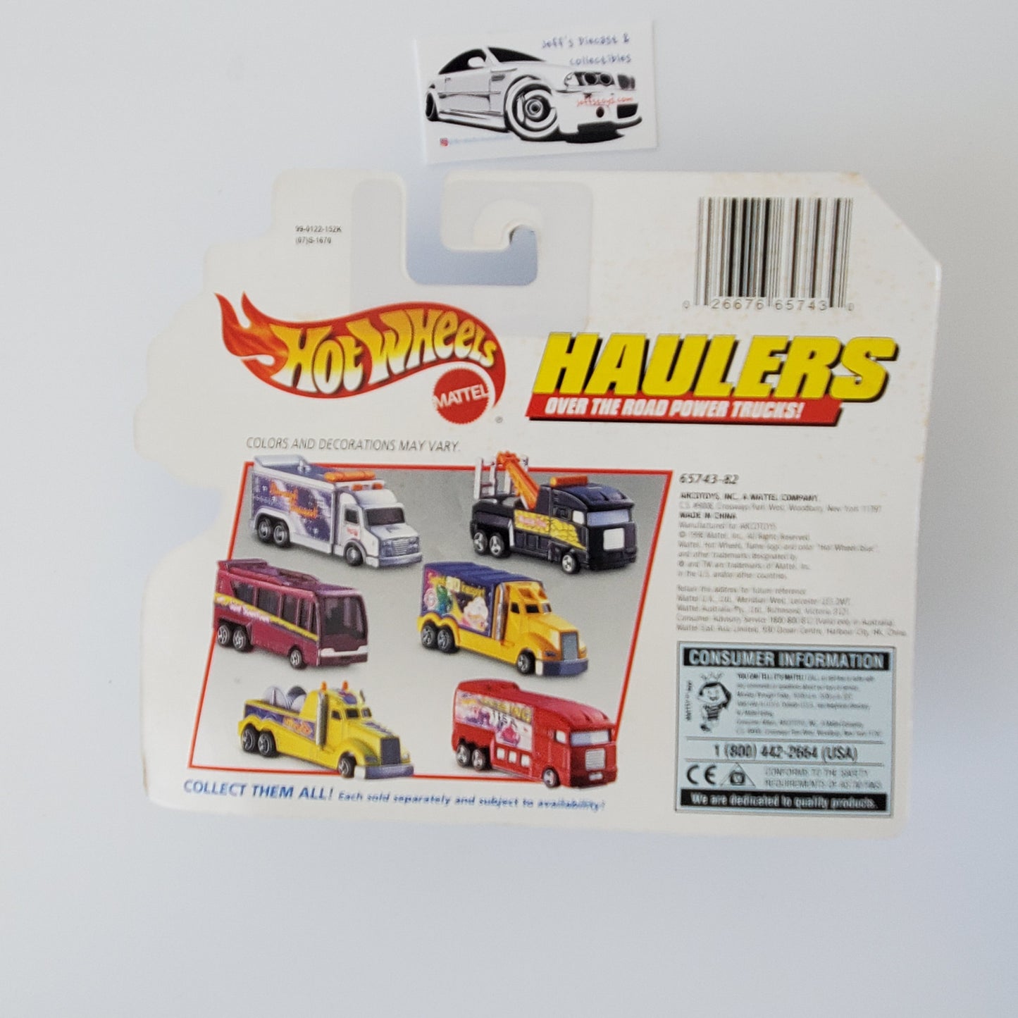 1998 Hot Wheels Haulers Armored Transport Truck