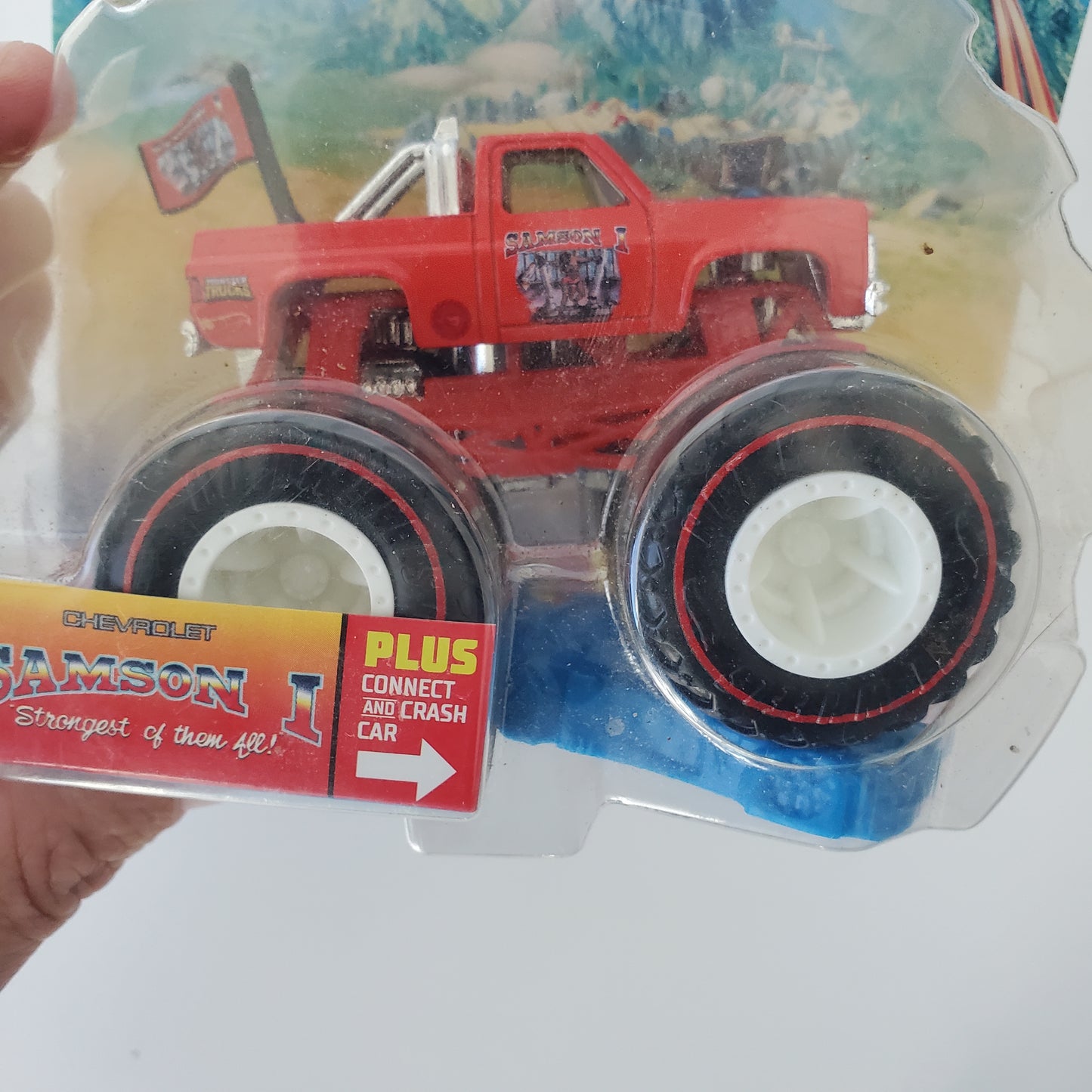 2022 Hot Wheels Monster Trucks Chevrolet Samson Treasure Hunt **Damaged