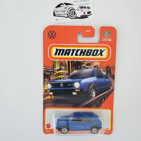 2024 Matchbox Volkswagen Golf MK1 #95 Blue