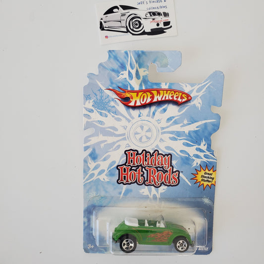 2008 Hot Wheels Holiday Hot Rods Volkswagen Beetle **Bad Card