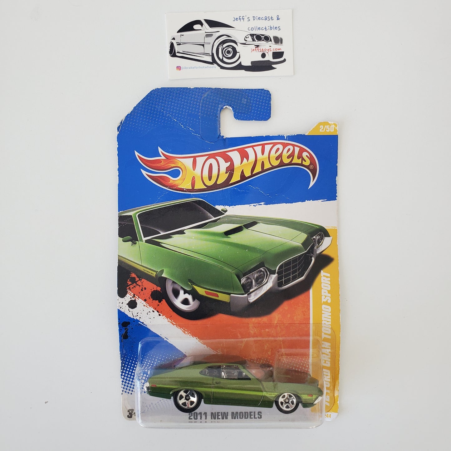 2011 Hot Wheels '72 Ford Gran Torino Sport #2 **Bad Card