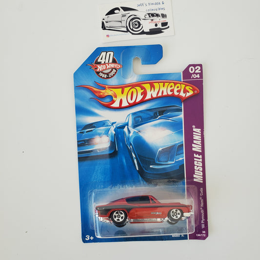 2008 Hot Wheels '68 Plymouth Hemi Cuda #134