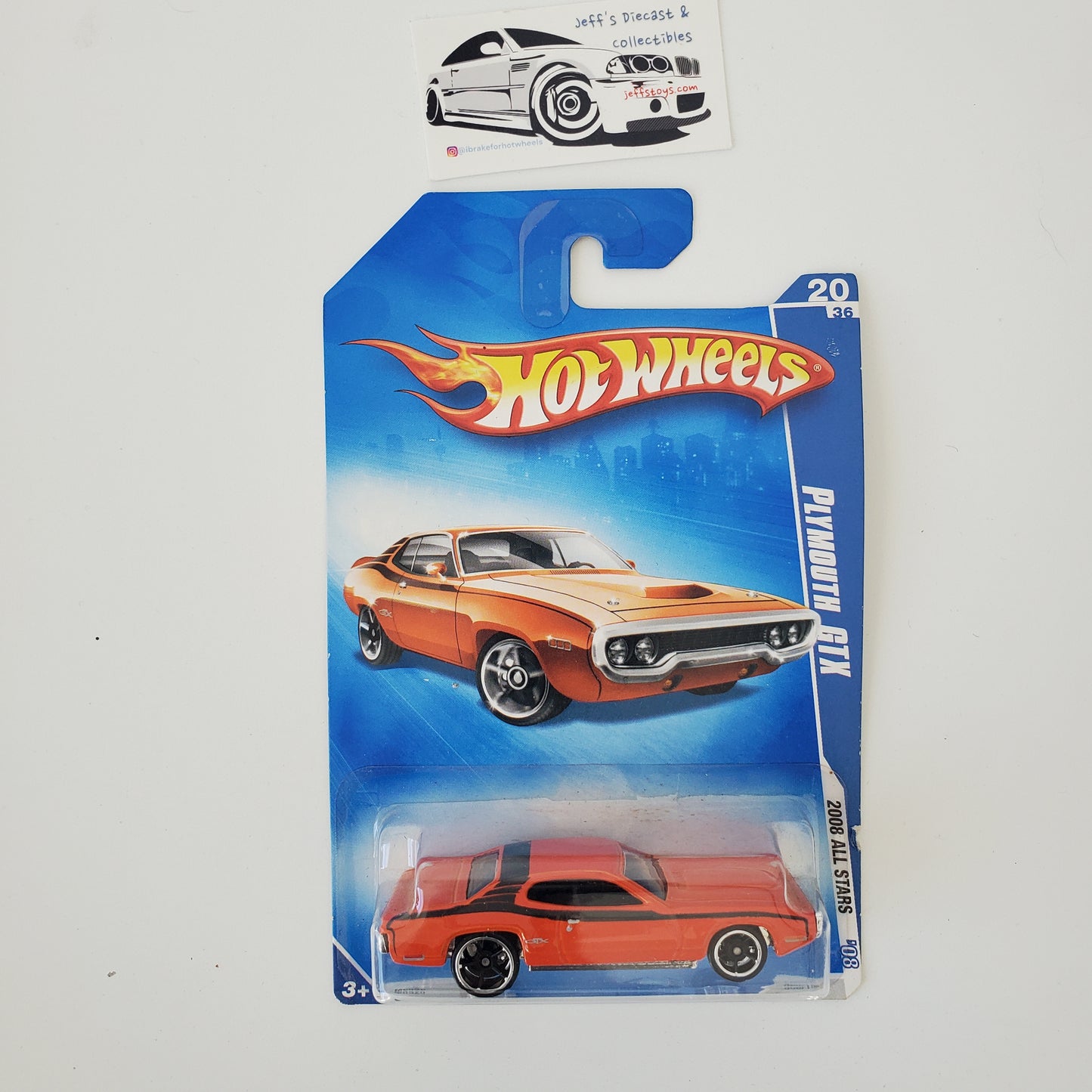 2008 Hot Wheels Plymouth GTX #60 Orange