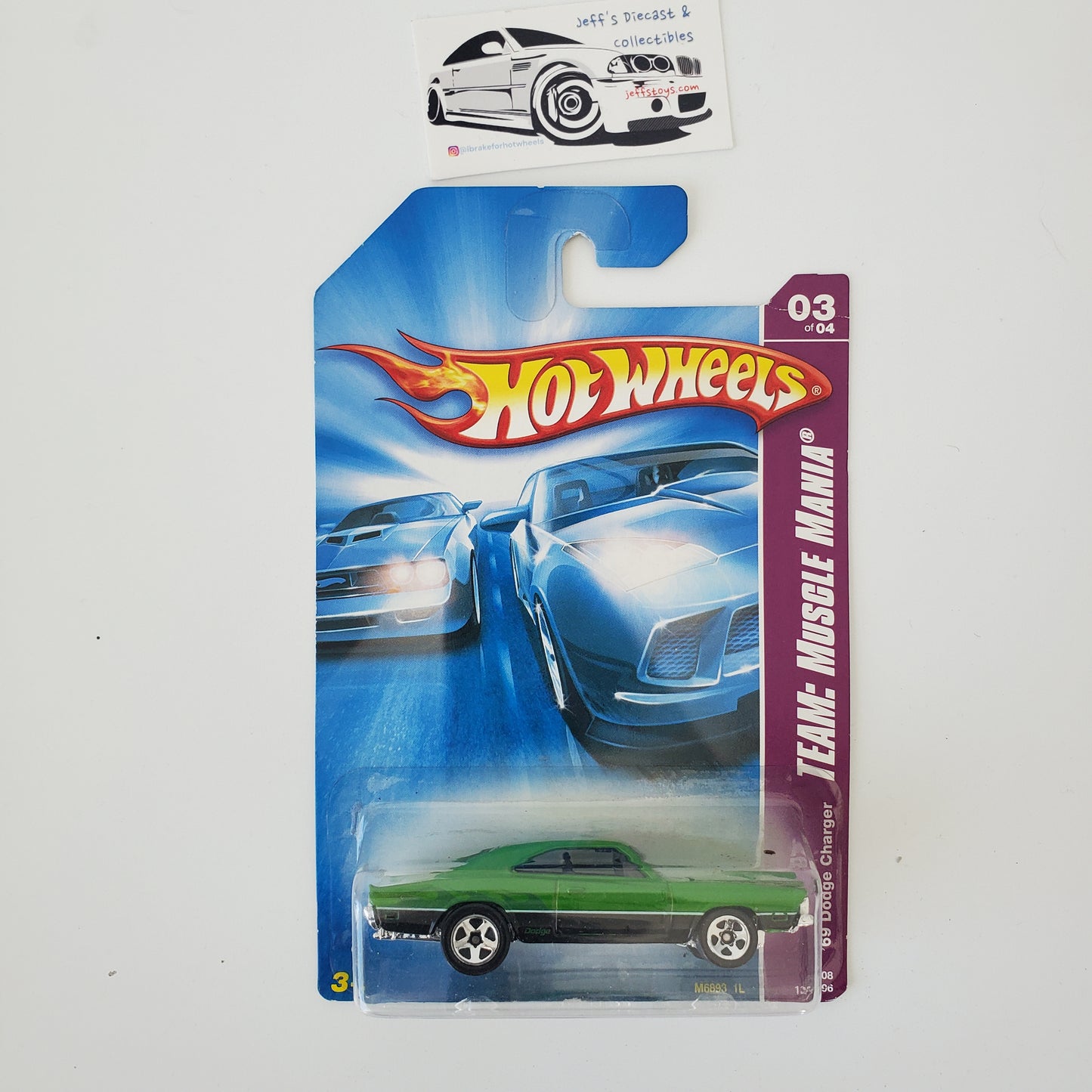 2008 Hot Wheels '69 Dodge Charger #135