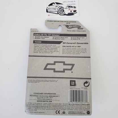 2007 Hot Wheels '69 Camaro Convertible #41