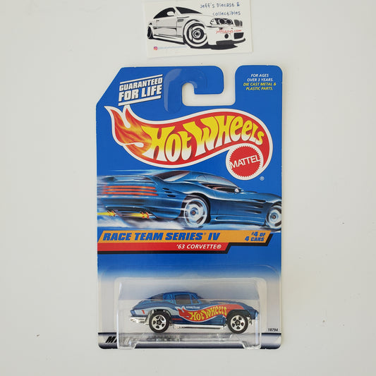 1998 Hot Wheels '63 Corvette #728 Race Team Series
