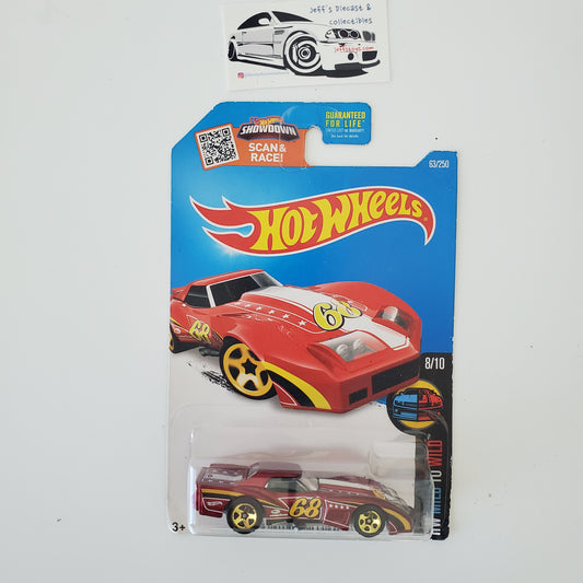 2015 Hot Wheels '76 Greenwood Corvette Red