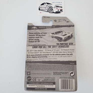 2011 Hot Wheels '70 Pontiac GTO #105