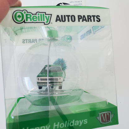2023 M2 Machines O'Reilly's Christmas Ornament 1972 Dodge Stepside