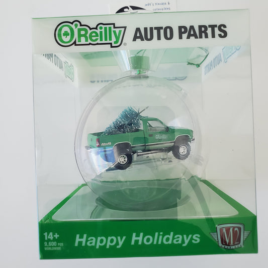 2023 M2 Machines O'Reilly's Christmas Ornament 1998 GMC Sierra 1500