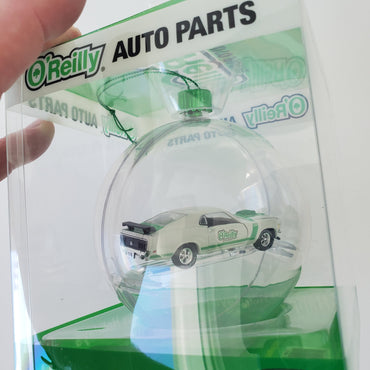 2023 M2 Machines O'Reilly's Christmas Ornament 1970 Ford Mustang Boss 302