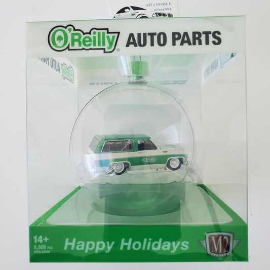 2023 M2 Machines O'Reilly's Christmas Ornament 1973 GMC Jimmy Sierra