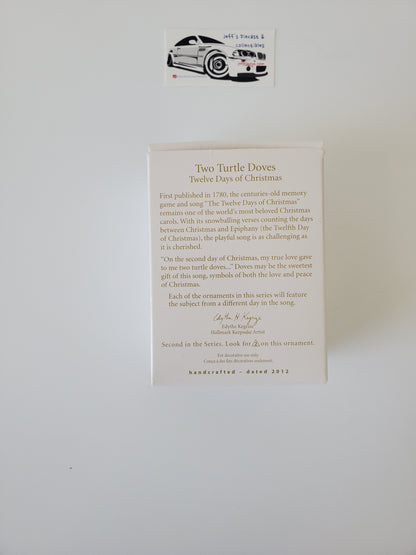 2012 Hallmark Two Turtle Doves - Used Excellent Condition