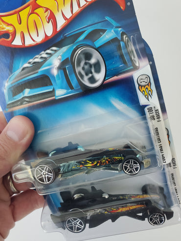2004 Hot Wheels F-Racer #30 - 2 Variations - Lot of 2