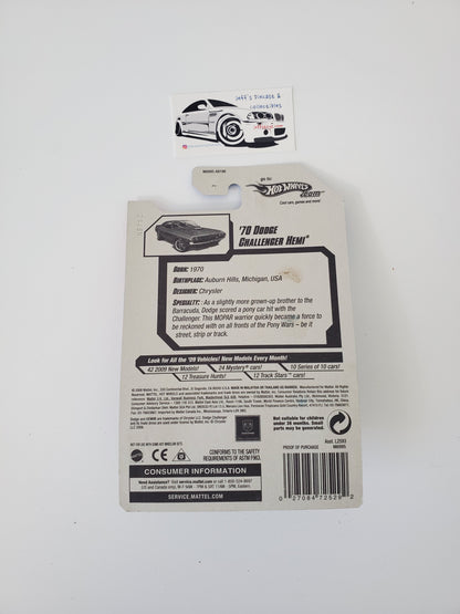 2008 Hot Wheels '70 Dodge Challenger Hemi #93 Red