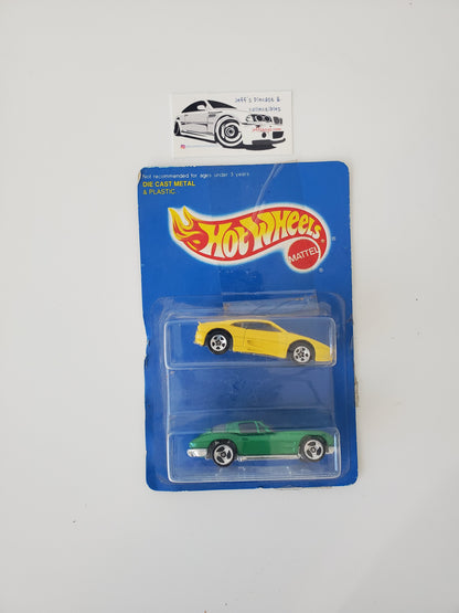 1996 Hot Wheels Ferrari 355 & '63 Corvette - Rare 2 Pack