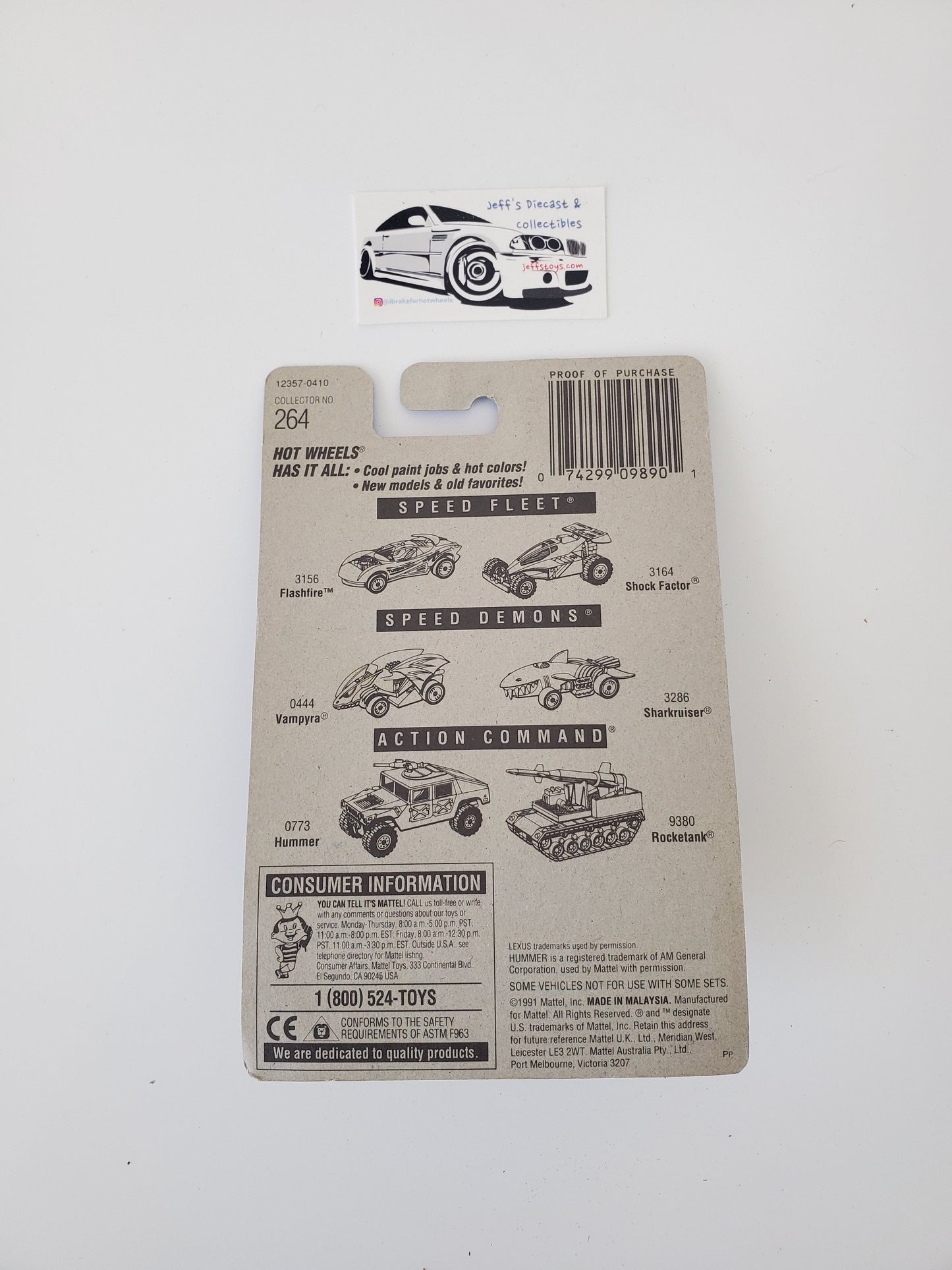 1991 Hot Wheels Lexus SC400 #264