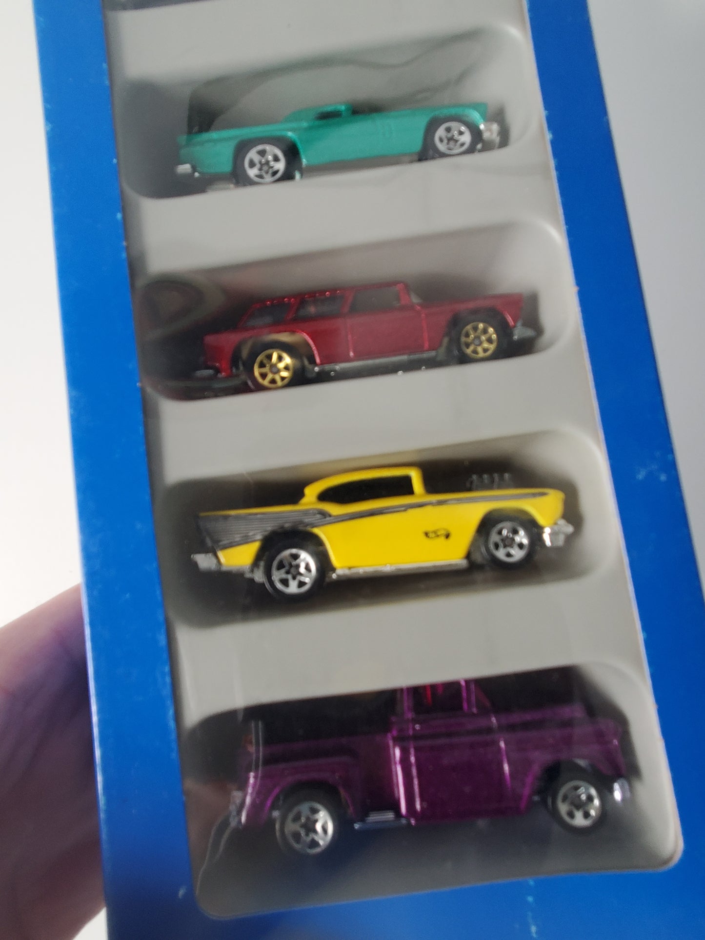 1995 Hot Wheels 50's Favorites 5 Pack - Chevy, Ford, Cadillac