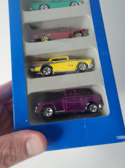 1995 Hot Wheels 50's Favorites 5 Pack - Chevy, Ford, Cadillac
