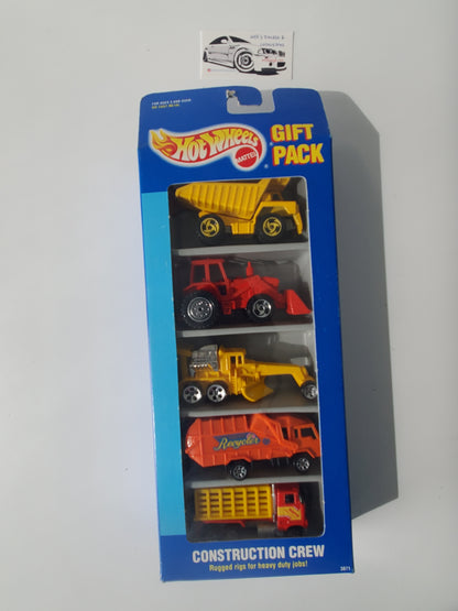 1994 Hot Wheels Construction Crew 5 Pack - Red Tractor