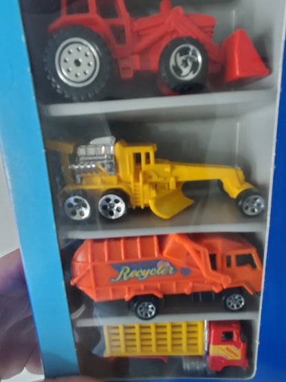 1994 Hot Wheels Construction Crew 5 Pack - Red Tractor