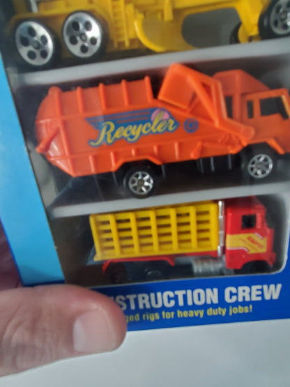 1994 Hot Wheels Construction Crew 5 Pack - Red Tractor
