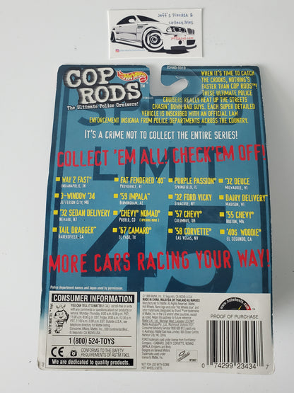 1999 Hot Wheels Cop Rods '59 Impala Birmingham Police Real Riders