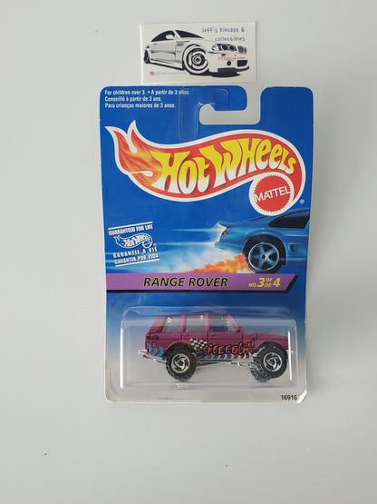 1996 Hot Wheels Range Rover #544 - Rare International Long Card