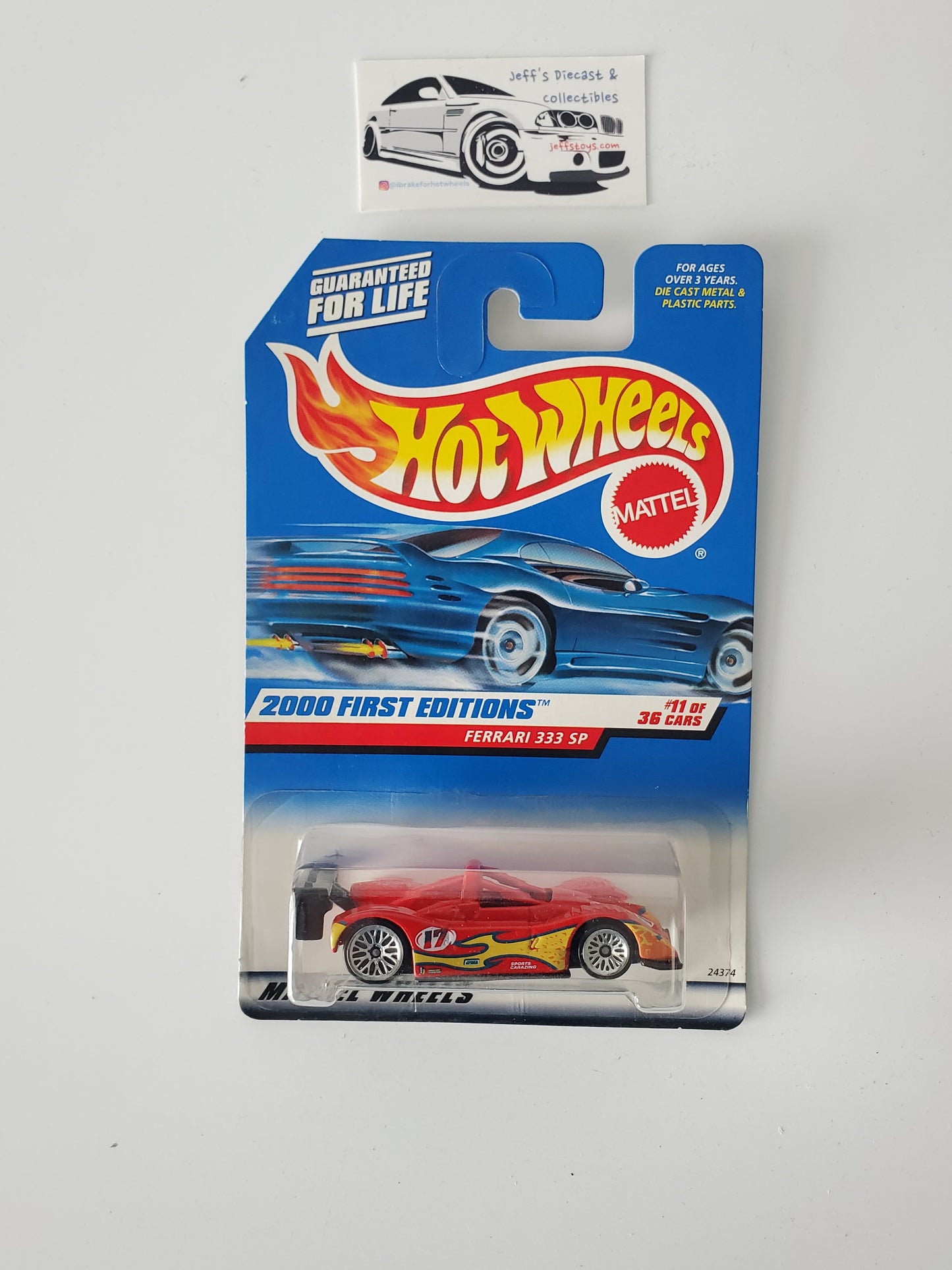 2000 Hot Wheels Ferrari 333 SP #71