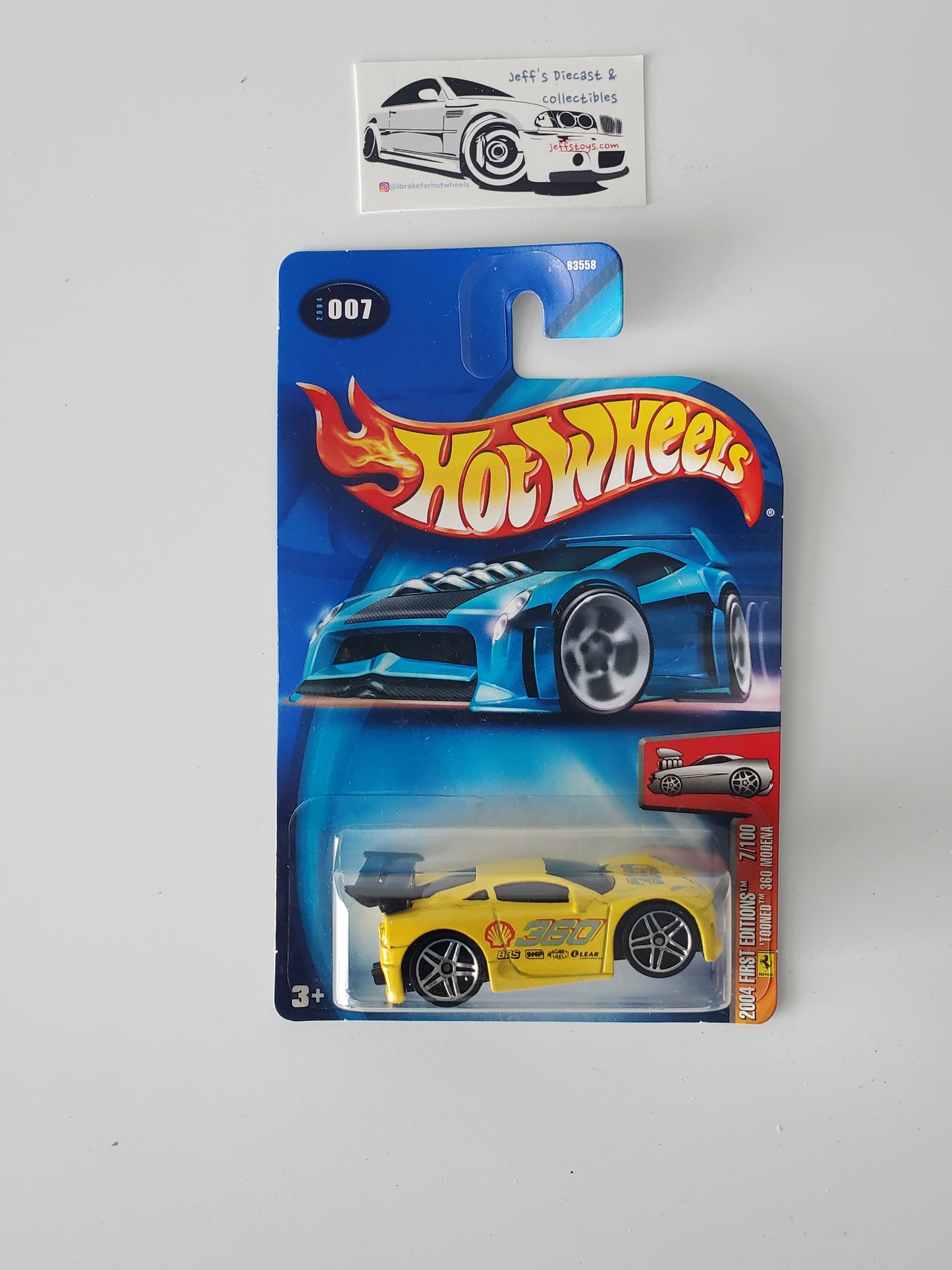 2004 Hot Wheels Ferrari Tooned 360 Modena #7