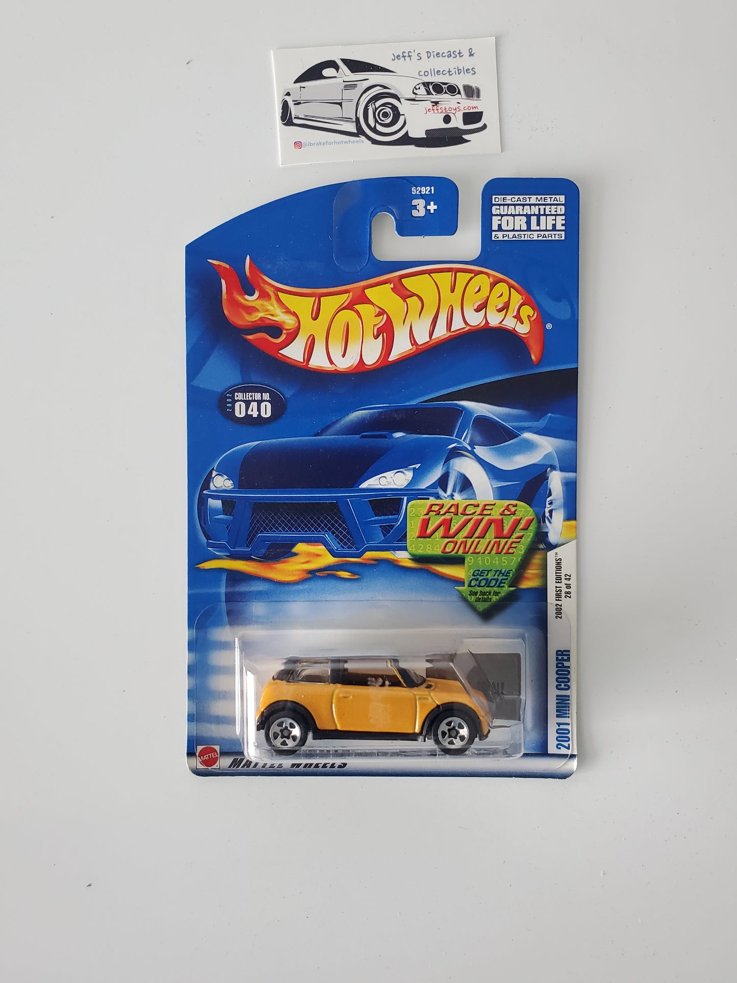 2002 Hot Wheels 2001 Mini Cooper #40