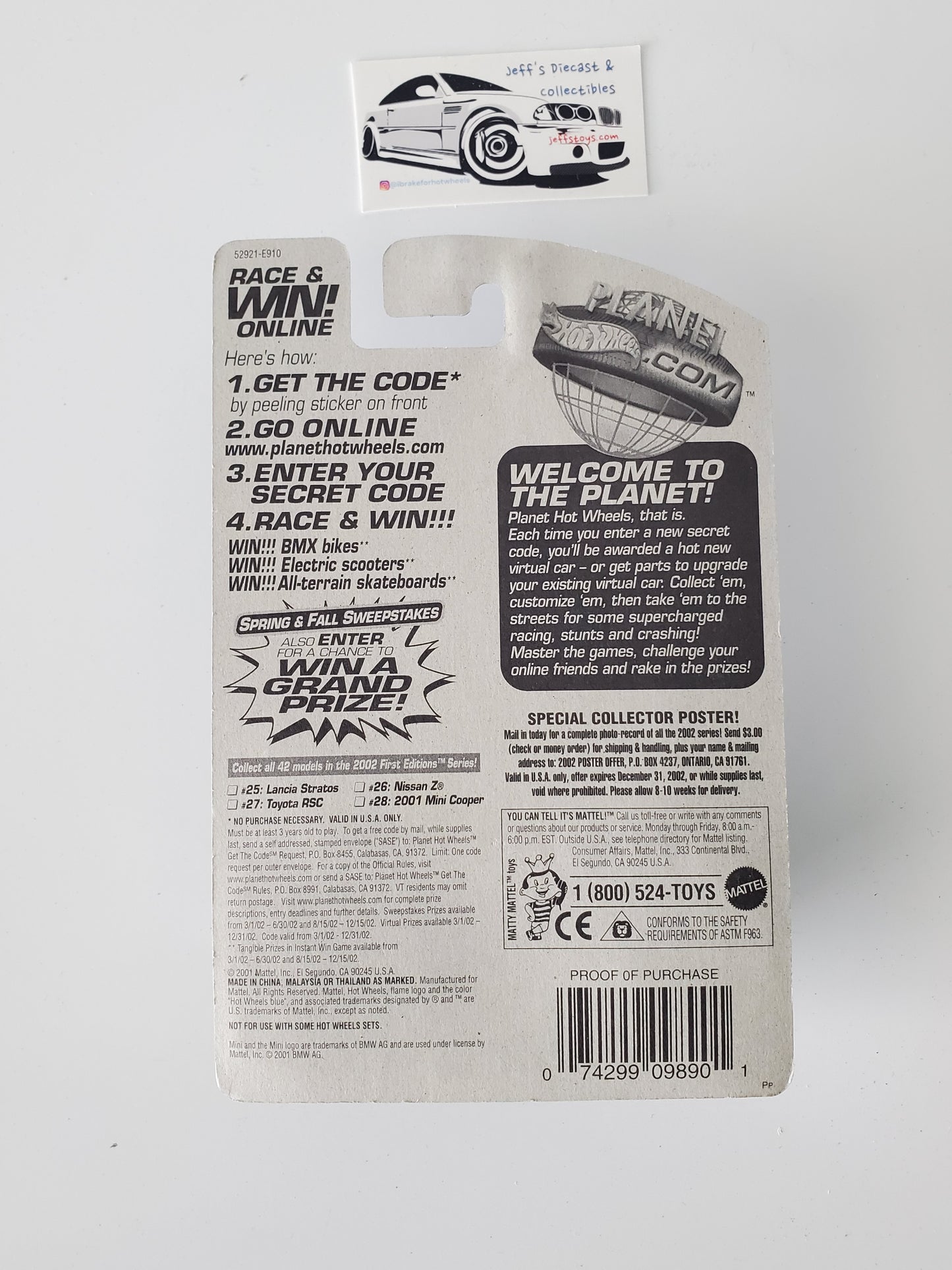 2002 Hot Wheels 2001 Mini Cooper #40