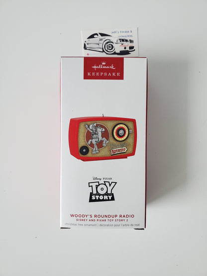 2024 Hallmark Toy Story Woodys Roundup Radio Magic Ornament