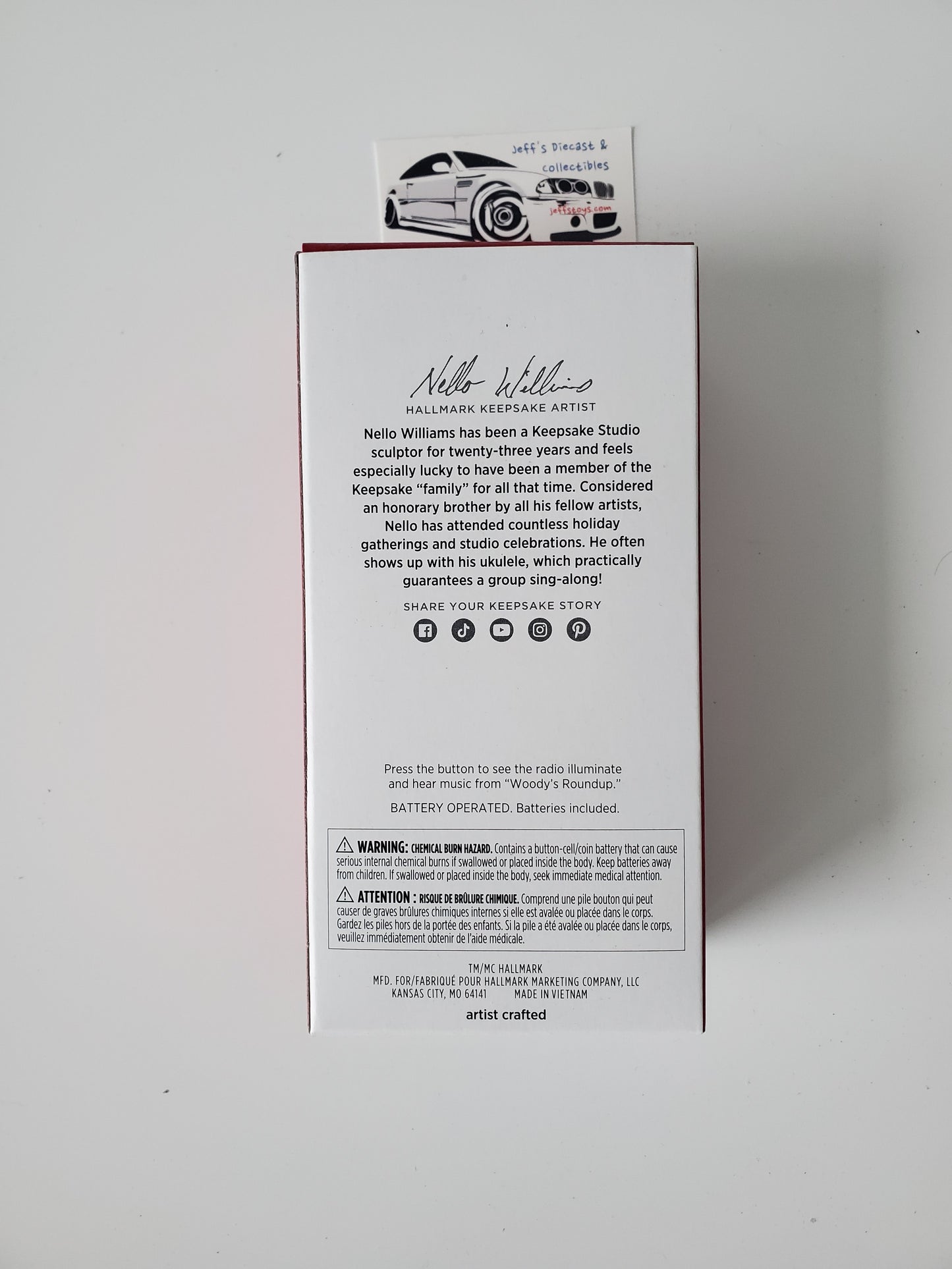 2024 Hallmark Toy Story Woodys Roundup Radio Magic Ornament