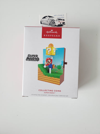 2024 Hallmark Super Mario Collecting Coins Magic Ornament