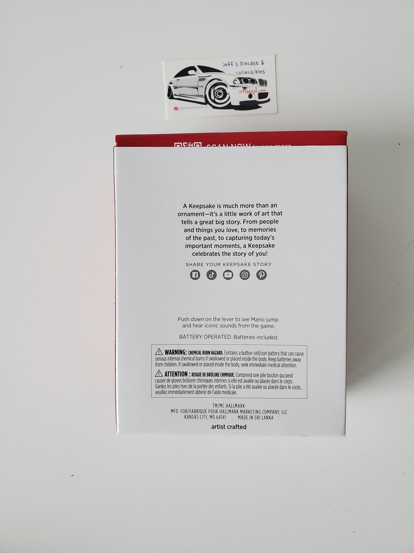 2024 Hallmark Super Mario Collecting Coins Magic Ornament