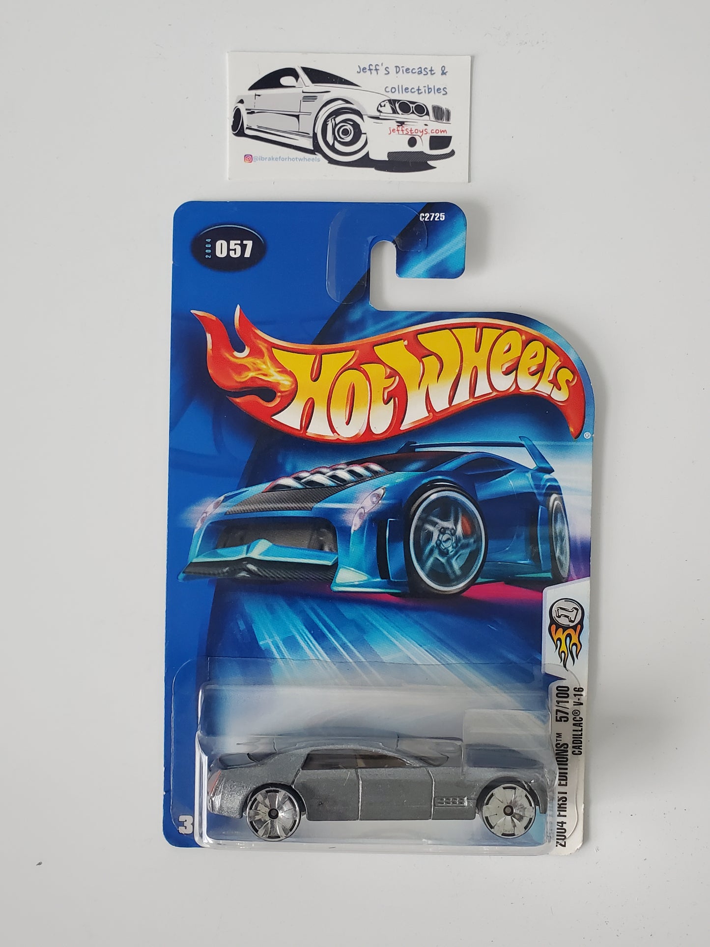 2004 Hot Wheels Cadillac V-16 #57 Silver